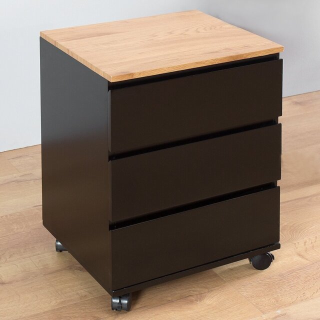 Lucienne 47cm Wide 3 -Drawer Mobile File Cabinet