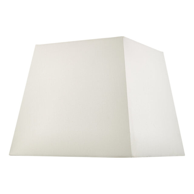 30cm H Faux Silk Square Lamp Shade ( Screw On ) in Ivory