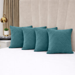 Luxury Diamond Velvet Cushion Covers Set Of 4 Soft Cushion Cases Sofa, Throw