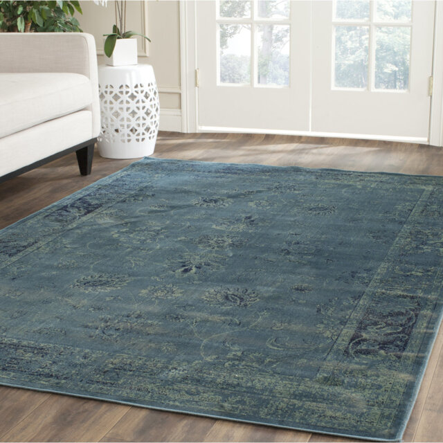 Drumcrow Looped Turquoise/Multi Rug