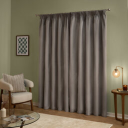 The Ultimate Velvet Polyester Blackout Pencil Pleat Curtain Panel Pair