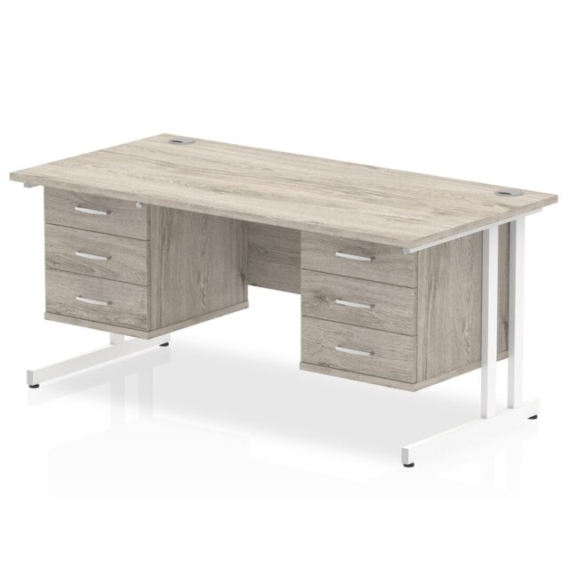 Zetta Metal Base Executive Desk