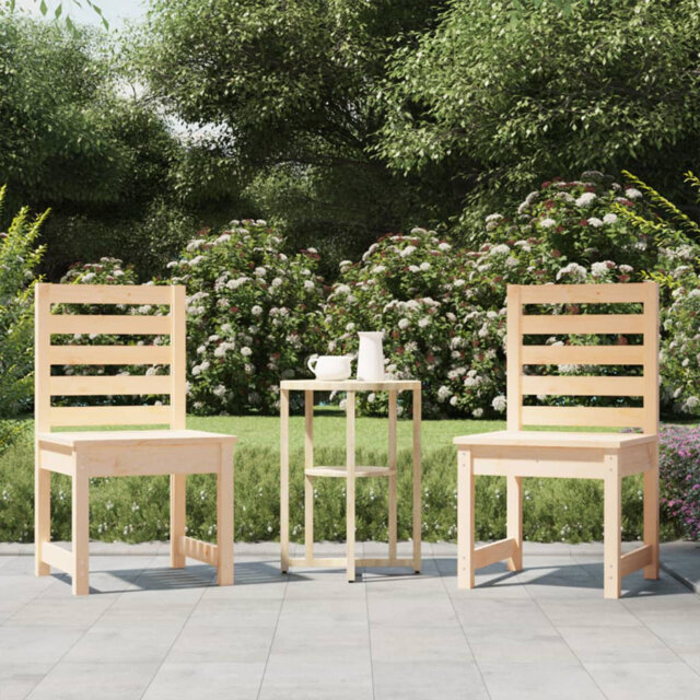 Angelone Garden Chairs 50x48x91.5 cm Solid Wood Pine