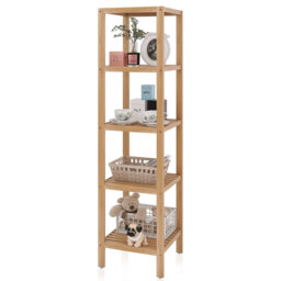 Addisynn Solid Wood Freestanding Bathroom Shelves