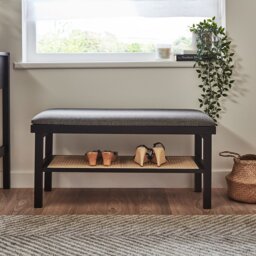 Tenaya Polyester Upholstered Storage Bench