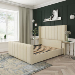 Aspen Wool Upholstered Bed Frame