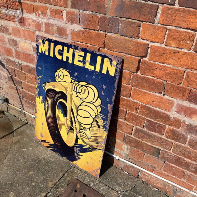Michelin Motorcycle Motor Bike Tires Meta Wall Décor