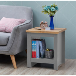 Aquitaine Lamp Side Table with Storage