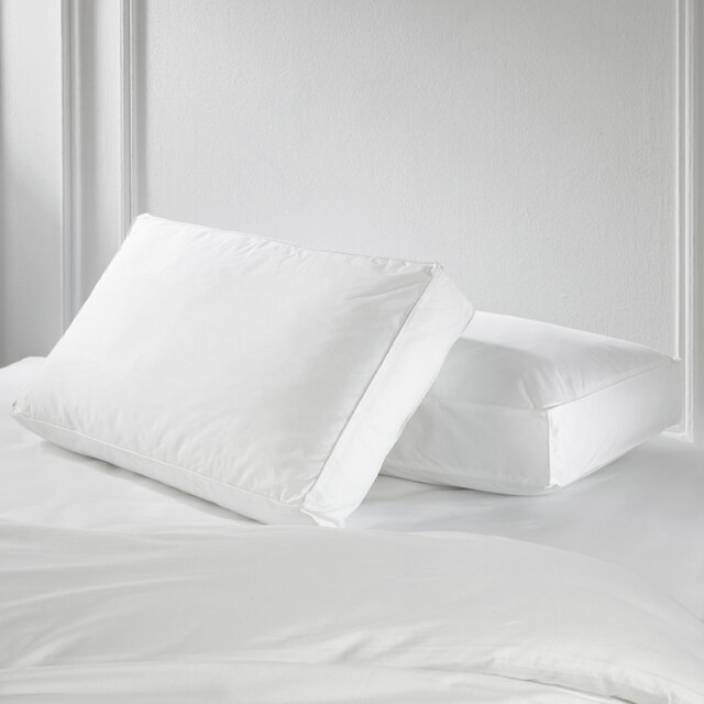 Luxurious Hotel Snuggledown Side Sleeper Firm Support Cotton Cover 1 Pillow
