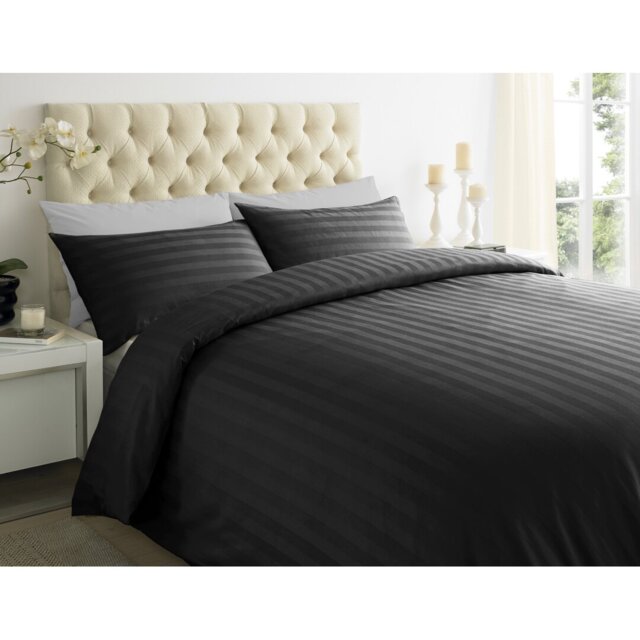 Satin Solid Colour Duvet Cover Set with Pillowcases Included
