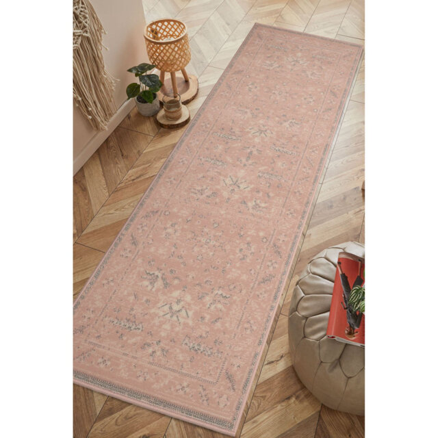 Maestro Machine Woven Pink Area Rug