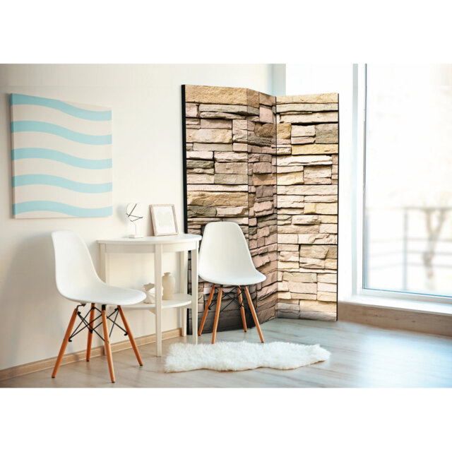 135cm W x 172cm H 3 - Panel Wood Folding Room Divider