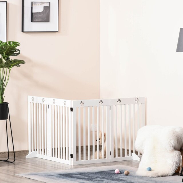 Medium Density Fiberboard (MDF) Free Standing Pet Gate