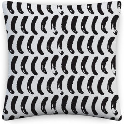 Indoor / Outdoor Damask White Square Cushion Cover