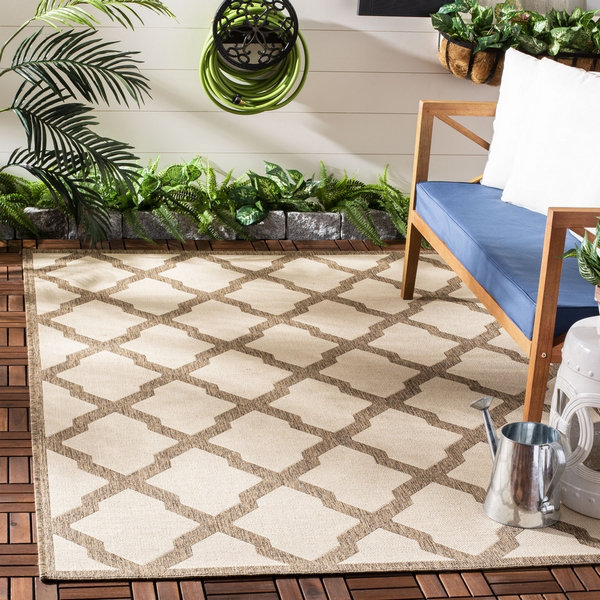 Barrister Geometric Hand Woven Indoor / Outdoor Area Rug