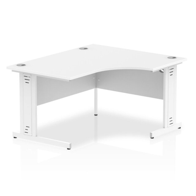 Impulse L-Shaped Metal Base Computer Desk