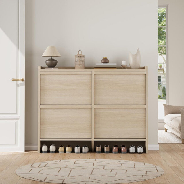 24 Pair Flip Down Shoe Storage