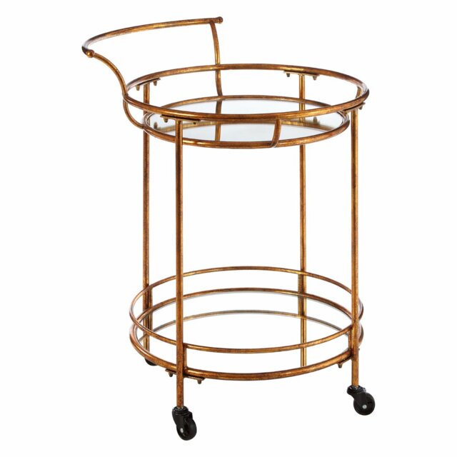 Caille Metal Bar Cart