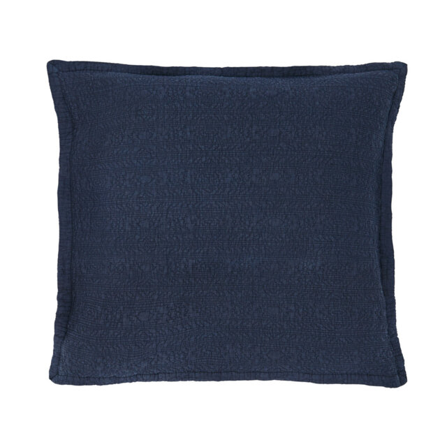 Stafford Pillow Sham 65X65cm Navy & Red 100% Cotton Square Oxford pillowcase