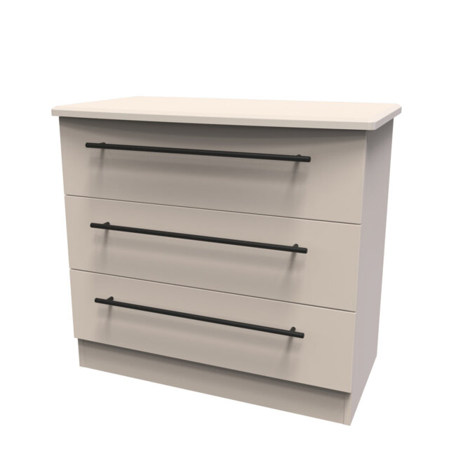 Fully Assembled Lyela 3 Drawer 76.5Cm W Chest of Drawers