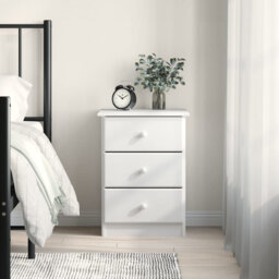 vidaXL Bedside Cabinet ALTA 41x35x55.5 Solid Wood Pine