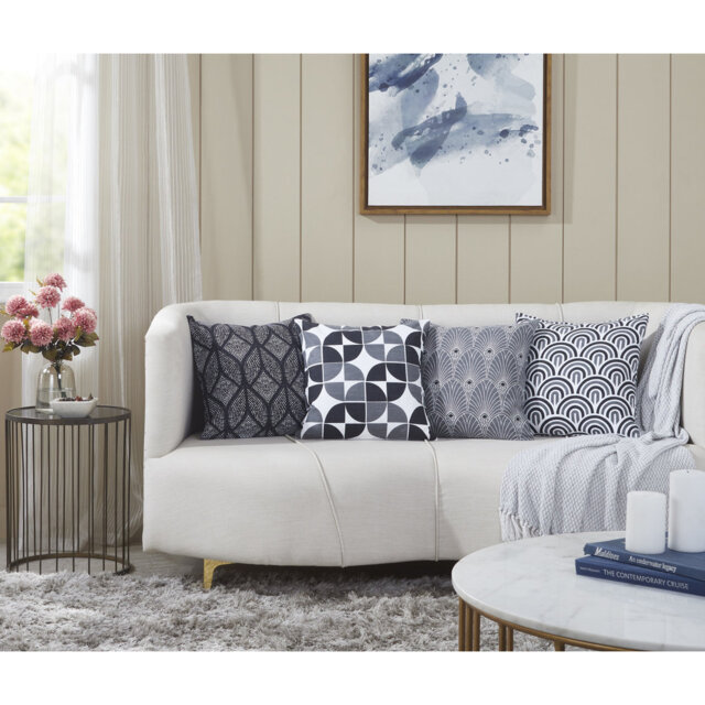 Niel Tessellated 4 Piece Cotton Cushion Cover Set