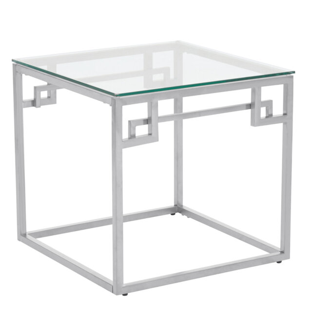 Allure Glass Top End Table
