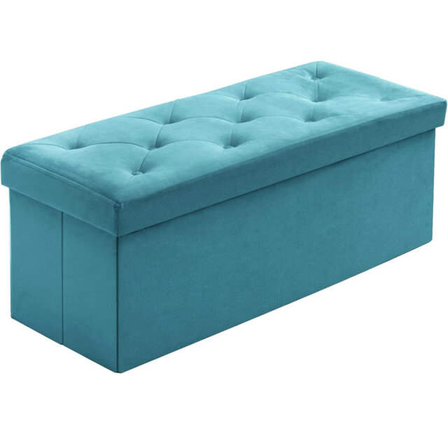 Velvet Storage Bench