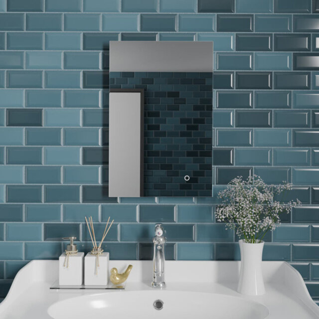 Rectangle LED Bathroom Mirror Fog Free Touch Sensor