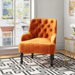 Edgeley Velvet Tufted Armchair