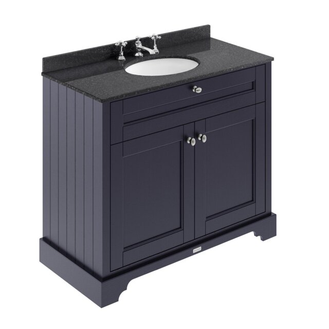 Old London 1020mm Single Bathroom Vanity with Integrated Stone Basin