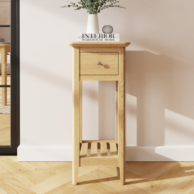 Claiborne Ash 1 Drawer Telephone Table