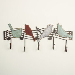 Arceli Metal Wall Mounted Required 5 - Hook Wall Mounted Coat Rack