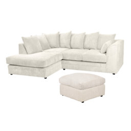 Moana 3 - Piece Upholstered Corner Sofa Chaise with Ottoman