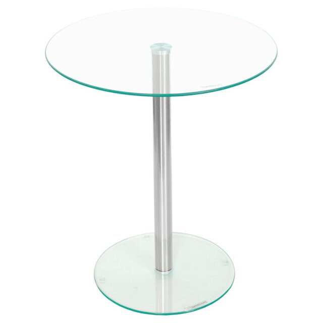 Aaden Glass Top End Table