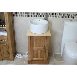 Crabtree 500mm Single Bathroom Vanity with Vessel Ceramic Basin