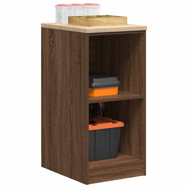 Solid Wood Single Storage Cabinet ( 85cm H x 40cm W x 51cm D)