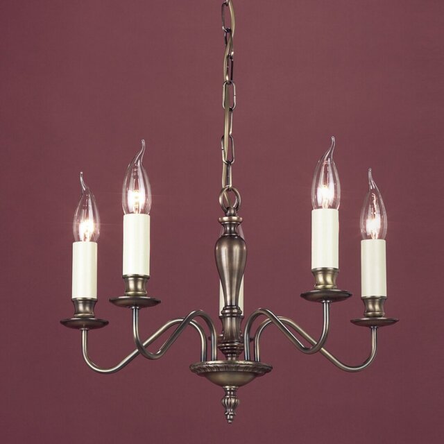 Nottingham 5 - Light Candle Style Chandelier
