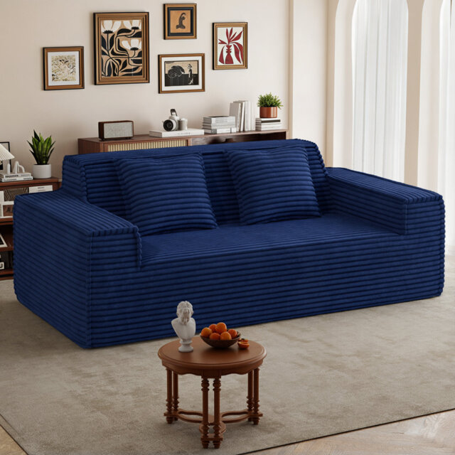 2 Seater Corduroy Loveseat