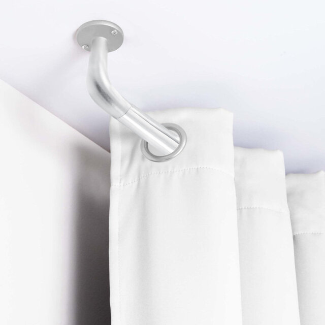Coppell Extendable Metal Single Curtain Pole Room Darkening Curtain Rod