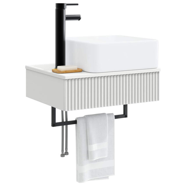 Single Bathroom Vanity with Ceramic Basin