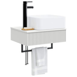 Single Bathroom Vanity with Ceramic Basin