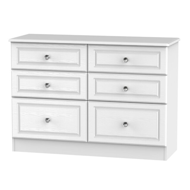 Fully Assembled AsphodÃ¨le 6 Drawer 112Cm W Chest of Drawers