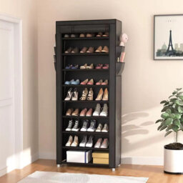 24 Pair Stackable Shoe Rack