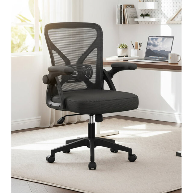 Ergonomic Office Chair with Flip-Up Arms