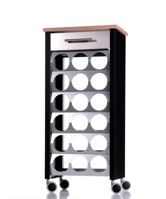 Nena 18 Bottle Floor Wine Bottle Rack