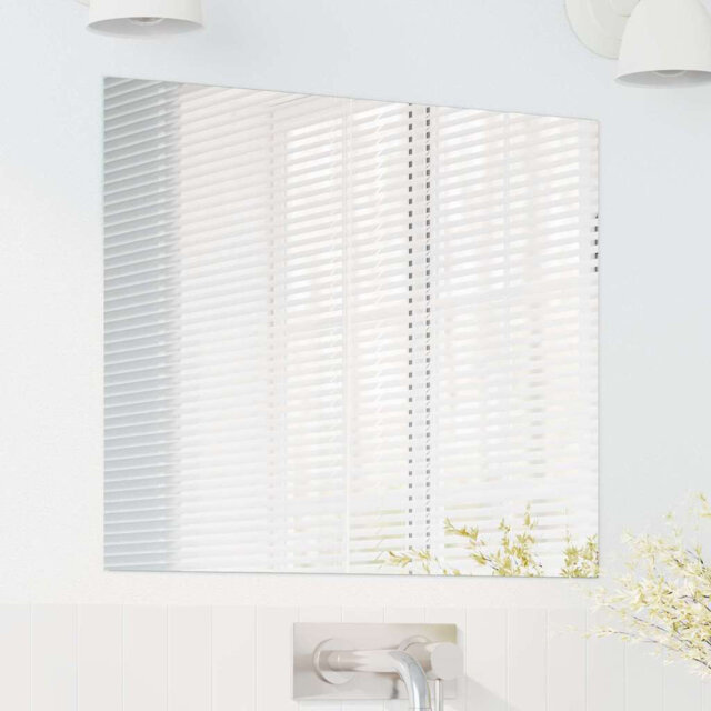 Wall Mirror Tempered Glass Modern Living Room Bathroom Decor For Indoor