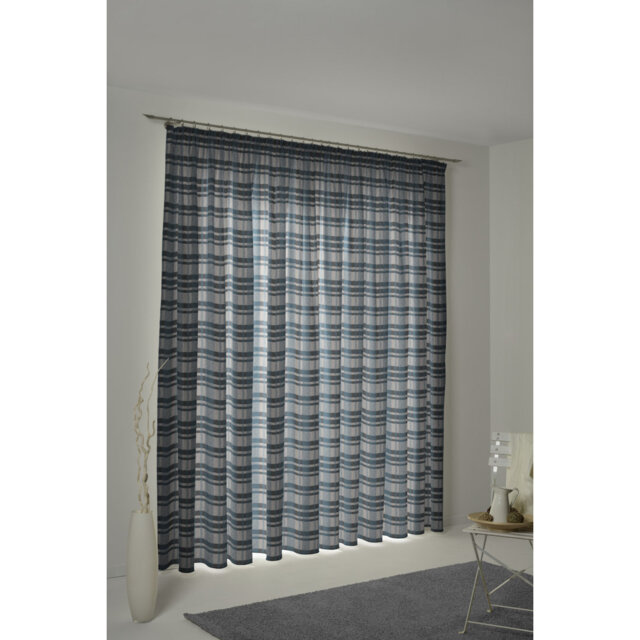 Devore Pencil Pleat Opaque Curtain