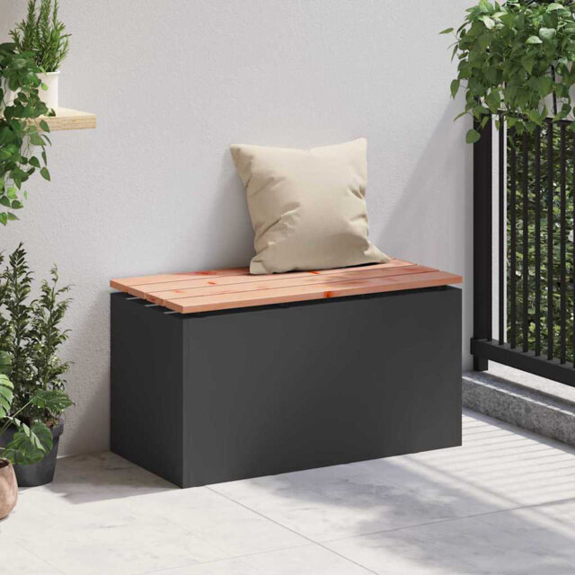 Garden Bench Olive Green 40 X 40 X 43 Cm Steel