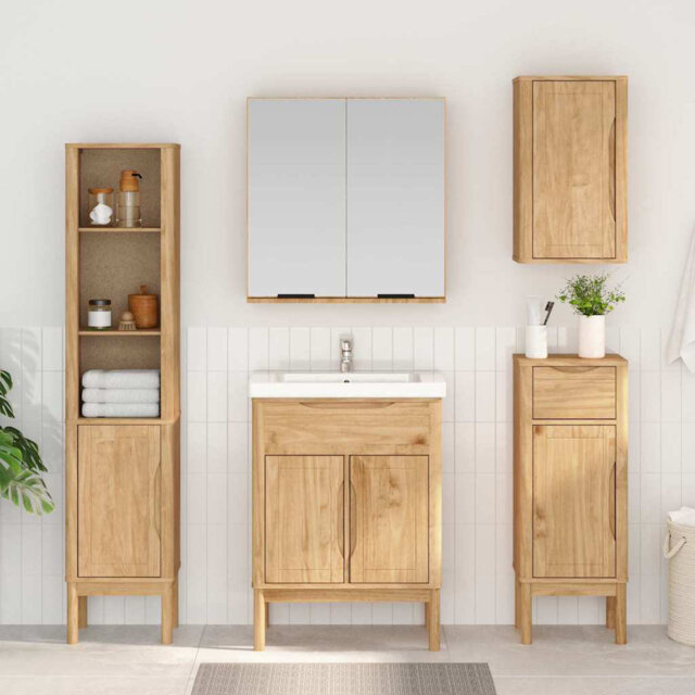 Solid Wood Bathroom Cabinet